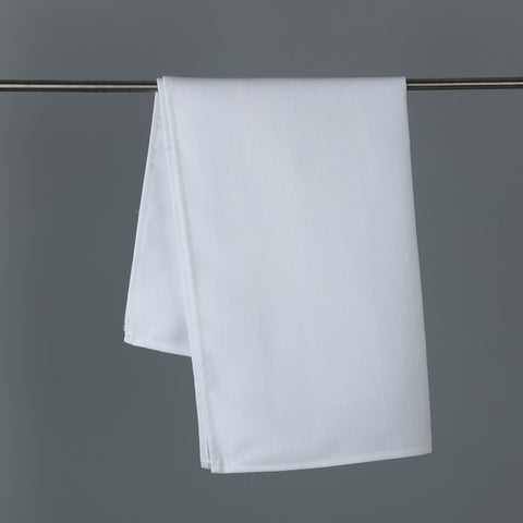 100% Polyester Linen Plain White Tea Towel Soft Blank Kitchen