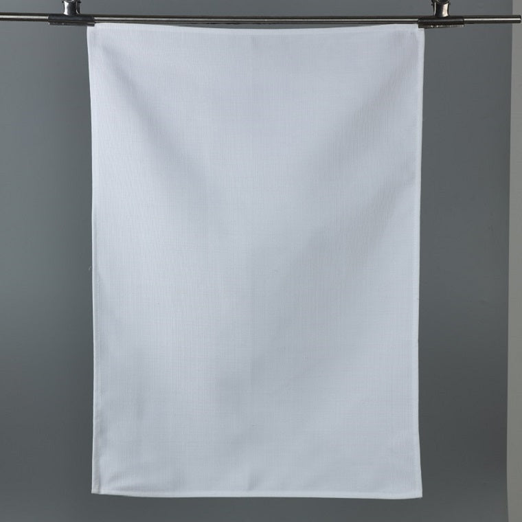_Gray Line White Kitchen Towels Blanks 100% Cotton - Smart Needle